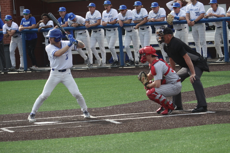 Saint Louis University Baseball vs Illinois State University 2026 XXXXIII.jpg :: Saint Louis University Baseball vs Illinois State University 2026 at Billikens Sports Center in St. Louis, Missouri, USA. SLU loss 8-5 in regulation play. NCAA, NCAA Baseball, College Baseball, Missouri Valley Conference, A10 Conference