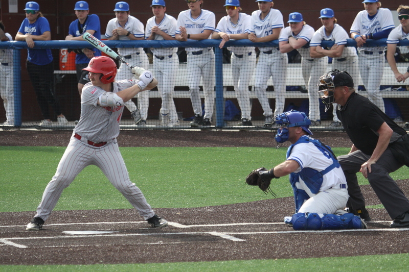 Saint Louis University Baseball vs Illinois State University 2026 XXXXVI.jpg :: Saint Louis University Baseball vs Illinois State University 2026 at Billikens Sports Center in St. Louis, Missouri, USA. SLU loss 8-5 in regulation play. NCAA, NCAA Baseball, College Baseball, Missouri Valley Conference, A10 Conference