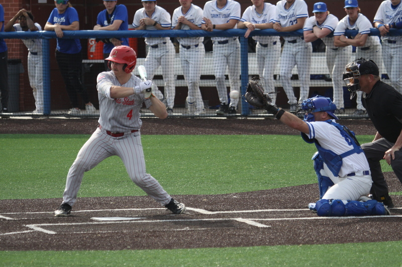 Saint Louis University Baseball vs Illinois State University 2026 XXXXVII.jpg :: Saint Louis University Baseball vs Illinois State University 2026 at Billikens Sports Center in St. Louis, Missouri, USA. SLU loss 8-5 in regulation play. NCAA, NCAA Baseball, College Baseball, Missouri Valley Conference, A10 Conference