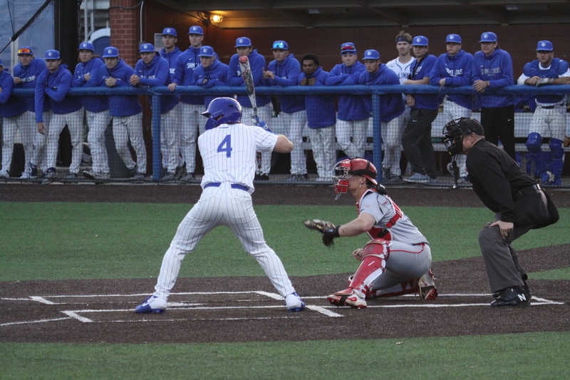Saint Louis University Baseball vs University of Dayton 2026 LXVII.jpg :: Saint Louis University Baseball vs University of Dayton 2026 at Billikens in St. Louis, Missouri, USA. 03/13/2026 6pm, NCAA, NCAA Baseball, College Baseball, Division I Baseball, A10 Conference, A10 Baseball