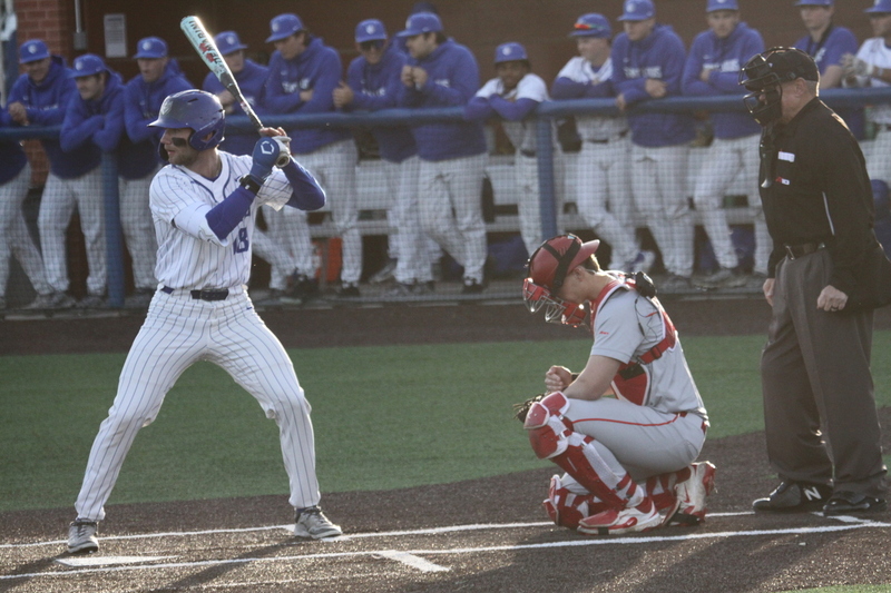 Saint Louis University Baseball vs University of Dayton 2026 XXXV.jpg :: Saint Louis University Baseball vs University of Dayton 2026 at Billikens in St. Louis, Missouri, USA. 03/13/2026 6pm, NCAA, NCAA Baseball, College Baseball, Division I Baseball, A10 Conference, A10 Baseball