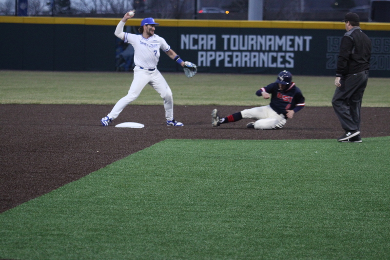 Saint Louis University Baseball vs University of Southern Indiana 2026 A -CI.jpg :: Saint Louis University Baseball vs University of Southern Indiana at Billikens Sports Center in St. Louis, Missouri, USA. NCAA, College Baseball, A10 Conference, SLU wins 3-1, 02-25-2026 3 pm