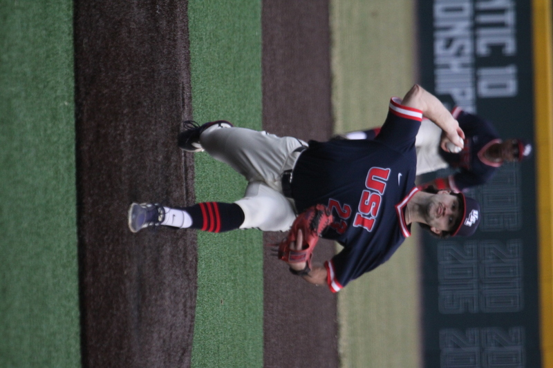 Saint Louis University Baseball vs University of Southern Indiana 2026 A -III.jpg :: Saint Louis University Baseball vs University of Southern Indiana at Billikens Sports Center in St. Louis, Missouri, USA. 02/25/2026 55 degrees and cloudy, NCAA, Division I, College Baseball 3-1 win for the Billikens.