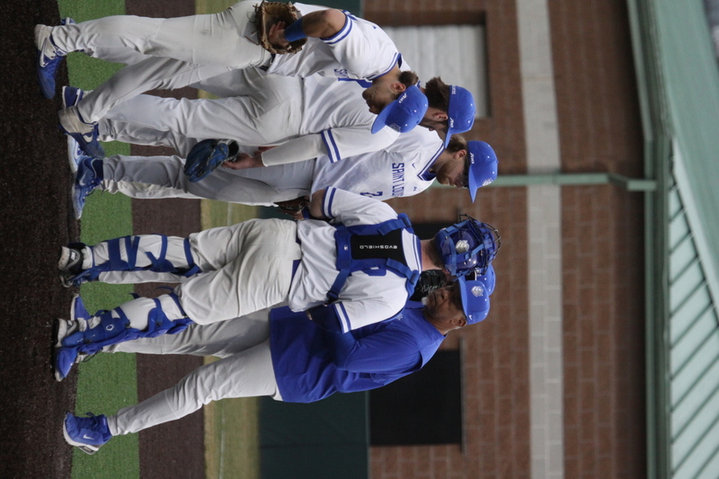 Saint Louis University Baseball vs University of Southern Indiana 2026 A -LIII.jpg :: Saint Louis University Baseball vs University of Southern Indiana at Billikens Sports Center in St. Louis, Missouri, USA. NCAA, College Baseball, A10 Conference, SLU wins 3-1, 02-25-2026 3 pm