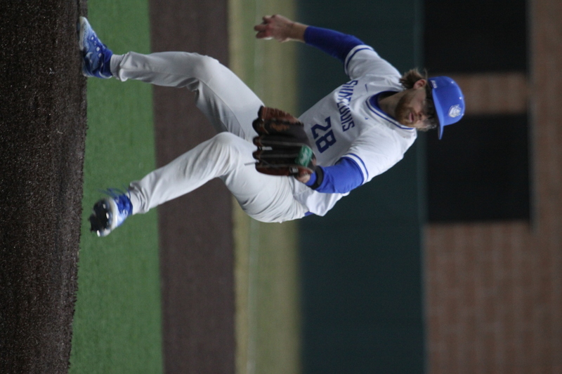 Saint Louis University Baseball vs University of Southern Indiana 2026 A -LVII.jpg :: Saint Louis University Baseball vs University of Southern Indiana at Billikens Sports Center in St. Louis, Missouri, USA. NCAA, College Baseball, A10 Conference, SLU wins 3-1, 02-25-2026 3 pm