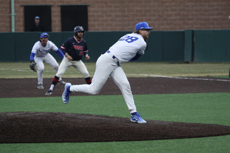 Saint Louis University Baseball vs University of Southern Indiana 2026 A -LXIV.jpg :: Saint Louis University Baseball vs University of Southern Indiana at Billikens Sports Center in St. Louis, Missouri, USA. NCAA, College Baseball, A10 Conference, SLU wins 3-1, 02-25-2026 3 pm