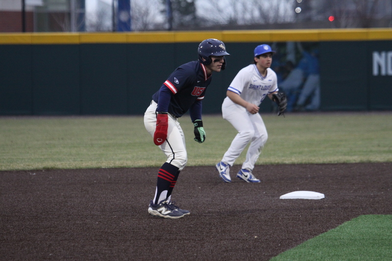 Saint Louis University Baseball vs University of Southern Indiana 2026 A -LXIX.jpg :: Saint Louis University Baseball vs University of Southern Indiana at Billikens Sports Center in St. Louis, Missouri, USA. NCAA, College Baseball, A10 Conference, SLU wins 3-1, 02-25-2026 3 pm