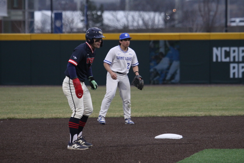Saint Louis University Baseball vs University of Southern Indiana 2026 A -LXVII.jpg :: Saint Louis University Baseball vs University of Southern Indiana at Billikens Sports Center in St. Louis, Missouri, USA. NCAA, College Baseball, A10 Conference, SLU wins 3-1, 02-25-2026 3 pm