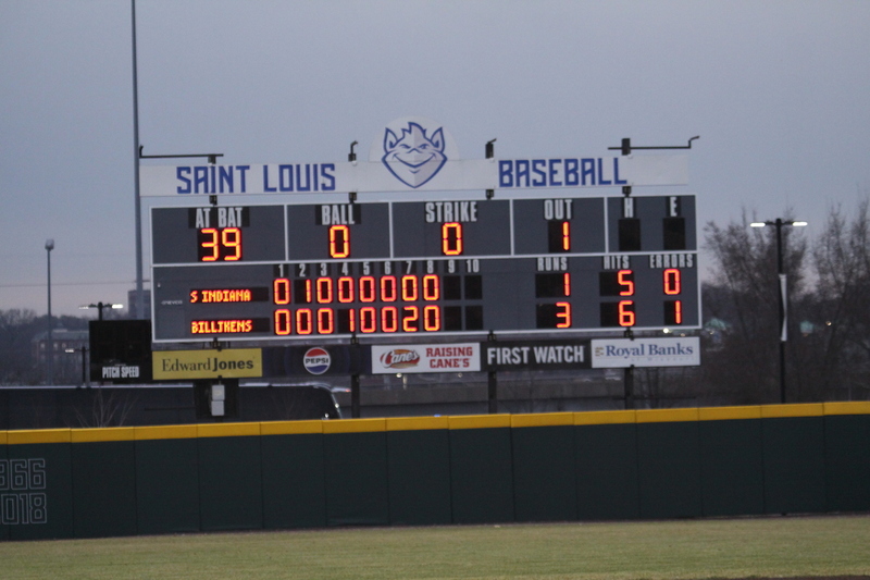Saint Louis University Baseball vs University of Southern Indiana 2026 A -LXXXXIX.jpg :: Saint Louis University Baseball vs University of Southern Indiana at Billikens Sports Center in St. Louis, Missouri, USA. NCAA, College Baseball, A10 Conference, SLU wins 3-1, 02-25-2026 3 pm