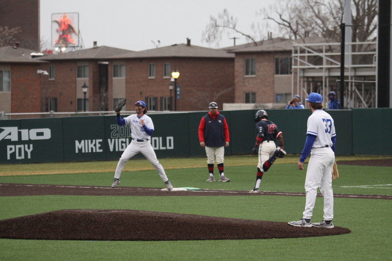 Saint Louis University Baseball vs University of Southern Indiana 2026 A -VII.jpg :: Saint Louis University Baseball vs University of Southern Indiana at Billikens Sports Center in St. Louis, Missouri, USA. 02/25/2026 55 degrees and cloudy, NCAA, Division I, College Baseball 3-1 win for the Billikens.