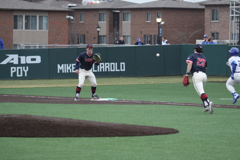 Saint Louis University Baseball vs University of Southern Indiana 2026 A -VIII.jpg :: Saint Louis University Baseball vs University of Southern Indiana at Billikens Sports Center in St. Louis, Missouri, USA. 02/25/2026 55 degrees and cloudy, NCAA, Division I, College Baseball 3-1 win for the Billikens.