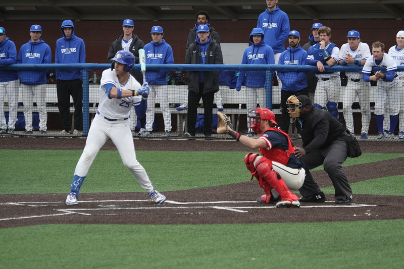 Saint Louis University Baseball vs University of Southern Indiana 2026 A -XVI.jpg :: Saint Louis University Baseball vs University of Southern Indiana at Billikens Sports Center in St. Louis, Missouri, USA. 02/25/2026 55 degrees and cloudy, NCAA, Division I, College Baseball 3-1 win for the Billikens.