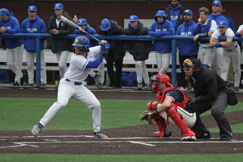 Saint Louis University Baseball vs University of Southern Indiana 2026 A -XXVII.jpg :: Saint Louis University Baseball vs University of Southern Indiana at Billikens Sports Center in St. Louis, Missouri, USA. 02/25/2026 55 degrees and cloudy, NCAA, Division I, College Baseball 3-1 win for the Billikens.
