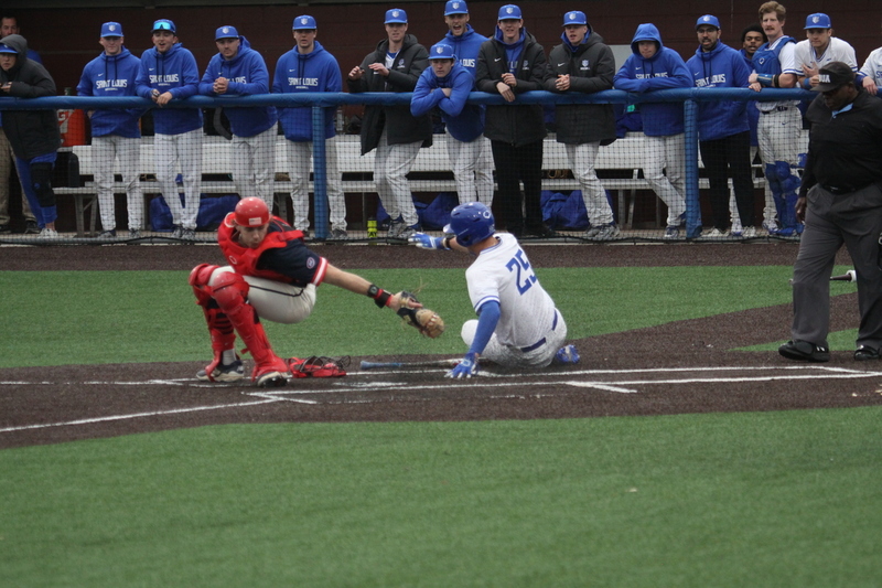 Saint Louis University Baseball vs University of Southern Indiana 2026 A -XXXI.jpg :: Saint Louis University Baseball vs University of Southern Indiana at Billikens Sports Center in St. Louis, Missouri, USA. 02/25/2026 55 degrees and cloudy, NCAA, Division I, College Baseball 3-1 win for the Billikens.