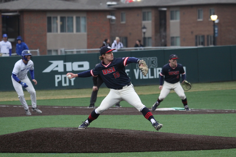 Saint Louis University Baseball vs University of Southern Indiana 2026 A -XXXII.jpg :: Saint Louis University Baseball vs University of Southern Indiana at Billikens Sports Center in St. Louis, Missouri, USA. 02/25/2026 55 degrees and cloudy, NCAA, Division I, College Baseball 3-1 win for the Billikens.