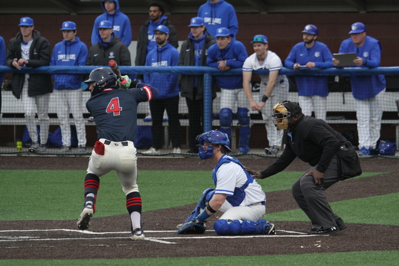 Saint Louis University Baseball vs University of Southern Indiana 2026 A -XXXX.jpg :: Saint Louis University Baseball vs University of Southern Indiana at Billikens Sports Center in St. Louis, Missouri, USA. 02/25/2026 55 degrees and cloudy, NCAA, Division I, College Baseball 3-1 win for the Billikens.