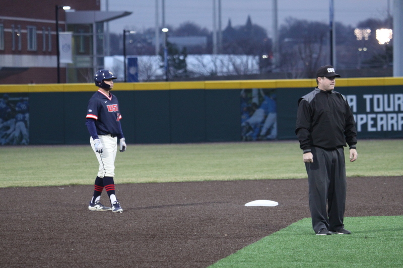 Saint Louis University Baseball vs University of Southern Indiana 2026 B -II.jpg :: Saint Louis University Baseball vs University of Southern Indiana at Billikens Sports Center in St. Louis, Missouri, USA. NCAA, College Baseball, A10 Conference, SLU wins 3-1, 02-25-2026 3 pm