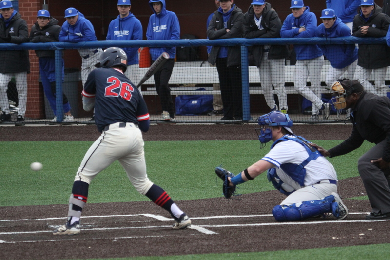 Saint Louis University Baseball vs University of Southern Indiana 2026 CI.jpg :: Saint Louis University Baseball vs Southern University at Billikens Sports Center in St. Louis, Missouri, USA. 02/25/2026 3pm 100 in attendance 55 degrees and cloudy Division I NCAA Baseball a 3 to 1 win for the Billikens