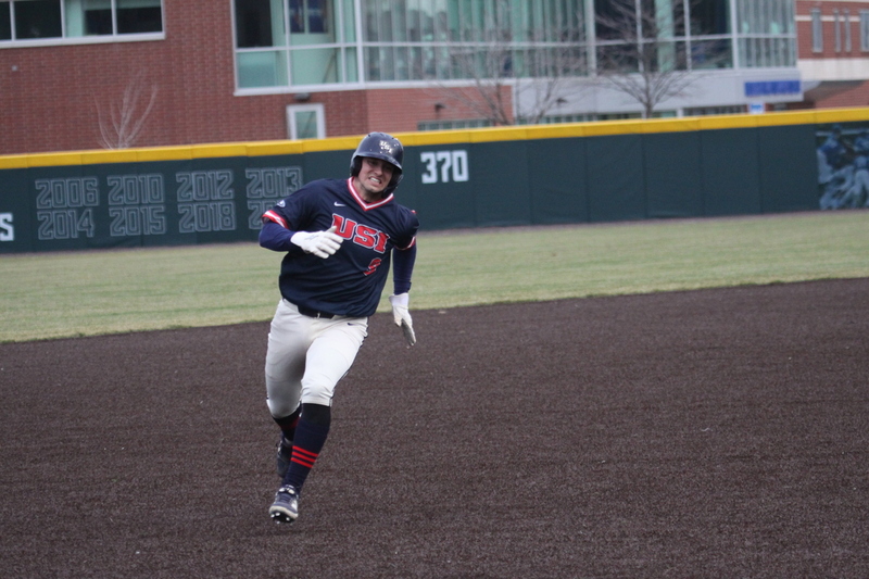 Saint Louis University Baseball vs University of Southern Indiana 2026 CV.jpg :: Saint Louis University Baseball vs Southern University at Billikens Sports Center in St. Louis, Missouri, USA. 02/25/2026 3pm 100 in attendance 55 degrees and cloudy Division I NCAA Baseball a 3 to 1 win for the Billikens