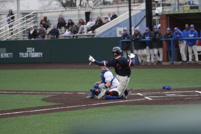 Saint Louis University Baseball vs University of Southern Indiana 2026 CVI.jpg :: Saint Louis University Baseball vs Southern University at Billikens Sports Center in St. Louis, Missouri, USA. 02/25/2026 3pm 100 in attendance 55 degrees and cloudy Division I NCAA Baseball a 3 to 1 win for the Billikens