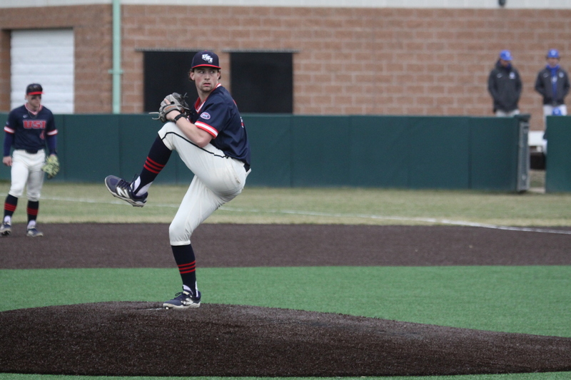 Saint Louis University Baseball vs University of Southern Indiana 2026 LV.jpg :: Saint Louis University vs University of Southern Indiana at Billikens Sports Center in St. Louis, Missouri, USA. NCAA Division I Collegiate Baseball 02/25/2026