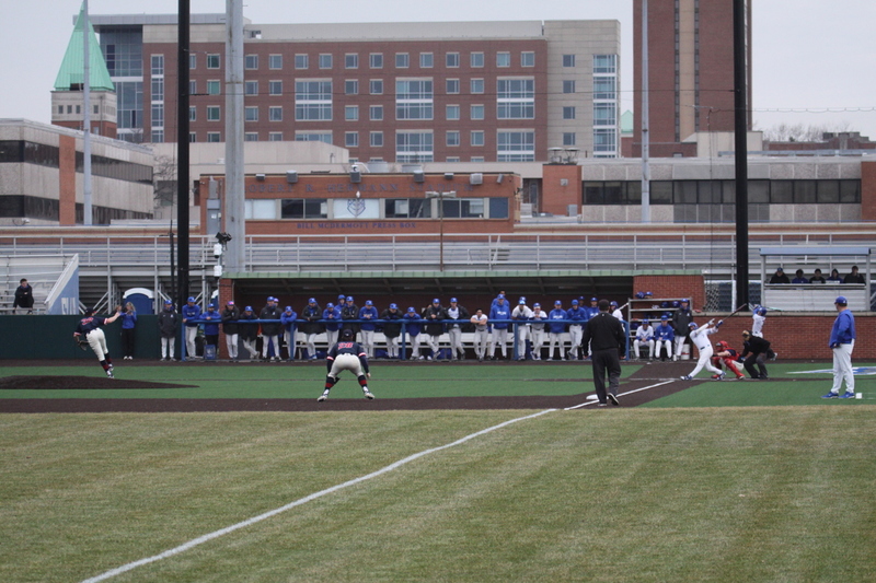 Saint Louis University Baseball vs University of Southern Indiana 2026 LXIV.jpg :: Saint Louis University vs University of Southern Indiana at Billikens Sports Center in St. Louis, Missouri, USA. NCAA Division I Collegiate Baseball 02/25/2026