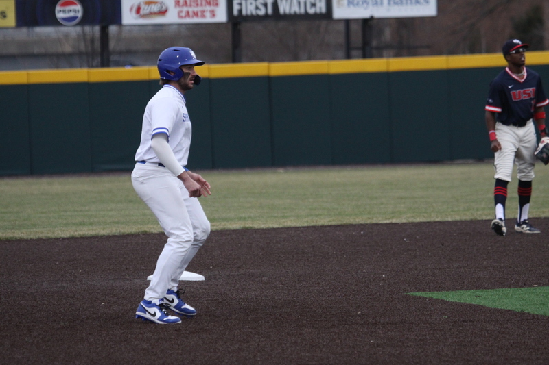 Saint Louis University Baseball vs University of Southern Indiana 2026 LXX.jpg :: Saint Louis University vs University of Southern Indiana at Billikens Sports Center in St. Louis, Missouri, USA. NCAA Division I Collegiate Baseball 02/25/2026