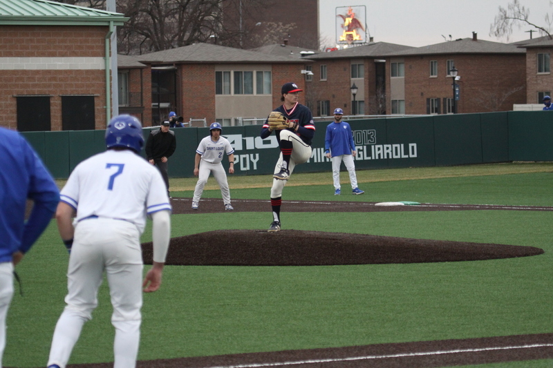 Saint Louis University Baseball vs University of Southern Indiana 2026 LXXV.jpg :: Saint Louis University vs University of Southern Indiana at Billikens Sports Center in St. Louis, Missouri, USA. NCAA Division I Collegiate Baseball 02/25/2026