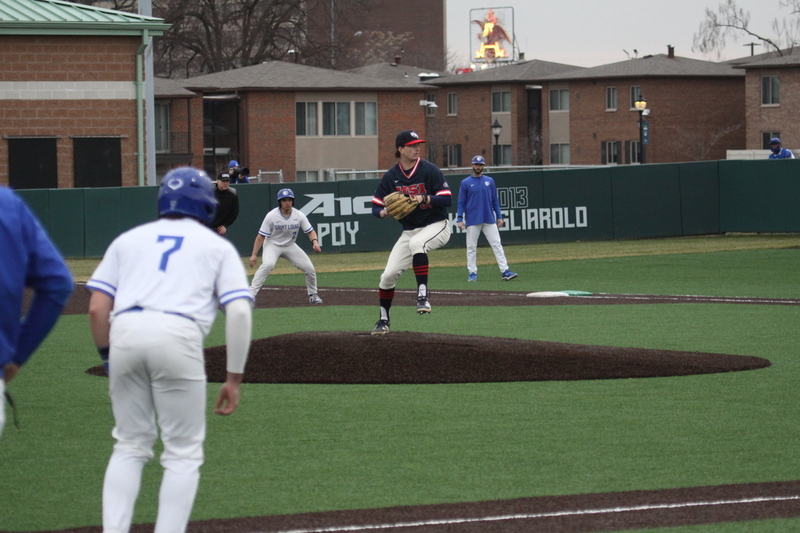 Saint Louis University Baseball vs University of Southern Indiana 2026 LXXVI.jpg :: Saint Louis University vs University of Southern Indiana at Billikens Sports Center in St. Louis, Missouri, USA. NCAA Division I Collegiate Baseball 02/25/2026