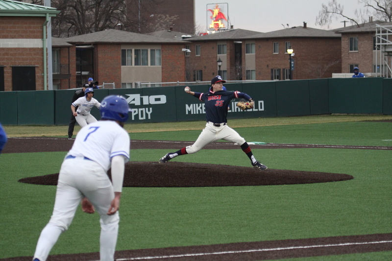 Saint Louis University Baseball vs University of Southern Indiana 2026 LXXVII.jpg :: Saint Louis University vs University of Southern Indiana at Billikens Sports Center in St. Louis, Missouri, USA. NCAA Division I Collegiate Baseball 02/25/2026