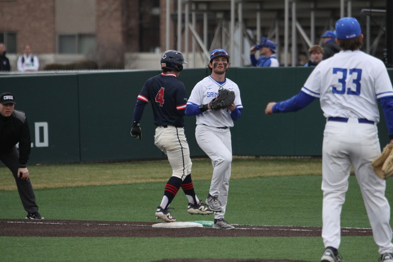 Saint Louis University Baseball vs University of Southern Indiana 2026 LXXXXV.jpg :: Saint Louis University Baseball vs Southern University at Billikens Sports Center in St. Louis, Missouri, USA. 02/25/2026 3pm 100 in attendance 55 degrees and cloudy Division I NCAA Baseball a 3 to 1 win for the Billikens