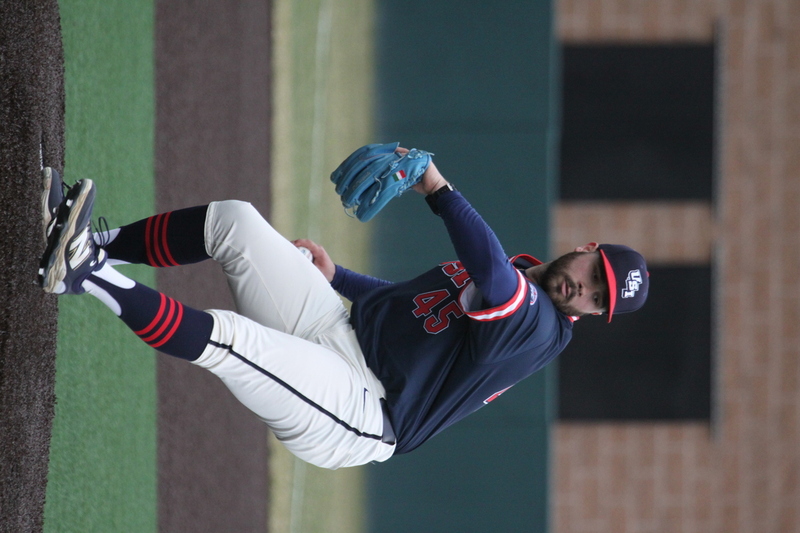 Saint Louis University Baseball vs University of Southern Indiana 2026 V.jpg :: Saint Louis University vs University of Southern Indiana at Billikens Sports Center in St. Louis, Missouri, USA. NCAA Division I Collegiate Baseball 02/25/2026