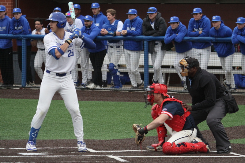 Saint Louis University Baseball vs University of Southern Indiana 2026 X.jpg :: Saint Louis University vs University of Southern Indiana at Billikens Sports Center in St. Louis, Missouri, USA. NCAA Division I Collegiate Baseball 02/25/2026
