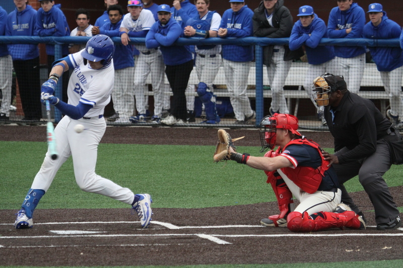 Saint Louis University Baseball vs University of Southern Indiana 2026 XI.jpg :: Saint Louis University vs University of Southern Indiana at Billikens Sports Center in St. Louis, Missouri, USA. NCAA Division I Collegiate Baseball 02/25/2026