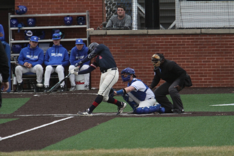 Saint Louis University Baseball vs University of Southern Indiana 2026 XIII.jpg :: Saint Louis University vs University of Southern Indiana at Billikens Sports Center in St. Louis, Missouri, USA. NCAA Division I Collegiate Baseball 02/25/2026