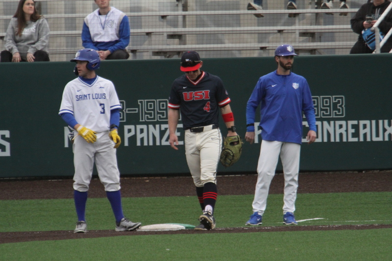 Saint Louis University Baseball vs University of Southern Indiana 2026 XXV.jpg :: Saint Louis University vs University of Southern Indiana at Billikens Sports Center in St. Louis, Missouri, USA. NCAA Division I Collegiate Baseball 02/25/2026