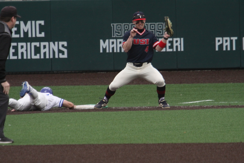 Saint Louis University Baseball vs University of Southern Indiana 2026 XXVII.jpg :: Saint Louis University vs University of Southern Indiana at Billikens Sports Center in St. Louis, Missouri, USA. NCAA Division I Collegiate Baseball 02/25/2026