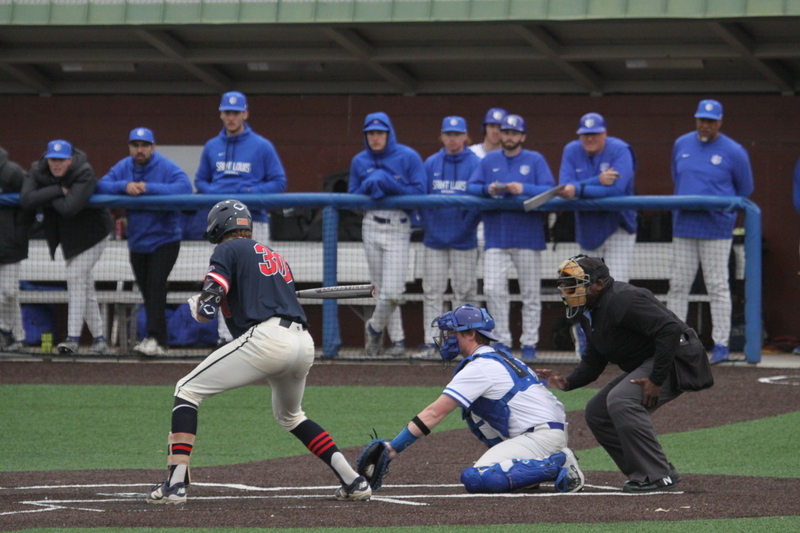 Saint Louis University Baseball vs University of Southern Indiana 2026 XXXXIX.jpg :: Saint Louis University vs University of Southern Indiana at Billikens Sports Center in St. Louis, Missouri, USA. NCAA Division I Collegiate Baseball 02/25/2026