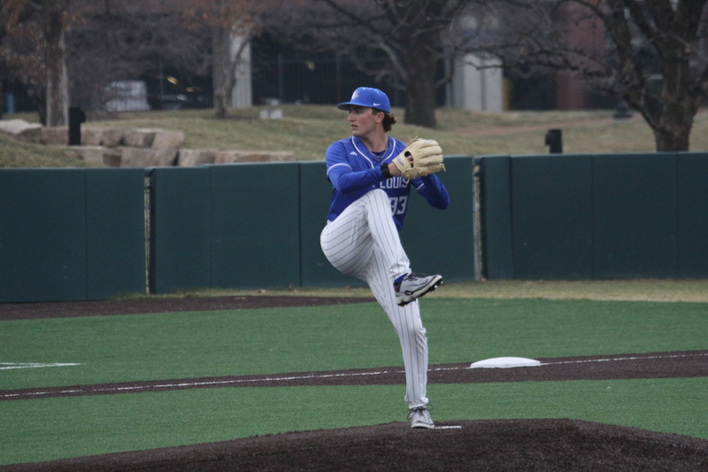 Saint Louis University Baseball vs Western Illinois University 2026 IV.jpg :: Saint Louis University Baseball vs Western Illinois University at Billikens Sports Center in St. Louis, Missouri, USA. 03-03-2026 NCAA College Division I Baseball