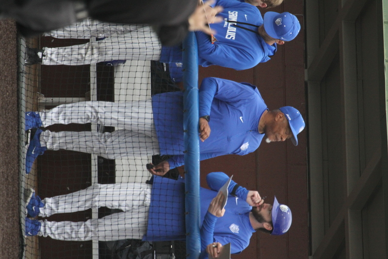 Saint Louis University Baseball vs Western Illinois University 2026 LXIV.jpg :: Saint Louis University Baseball vs Western Illinois University 2026 at Billikens Sports Center in St. Louis, Missouri, USA. Western Illinois University is an Ohio Valley Conference and Saint Louis University is an Atlantic 10 Conference in a two-conference dual. 03/03/2026