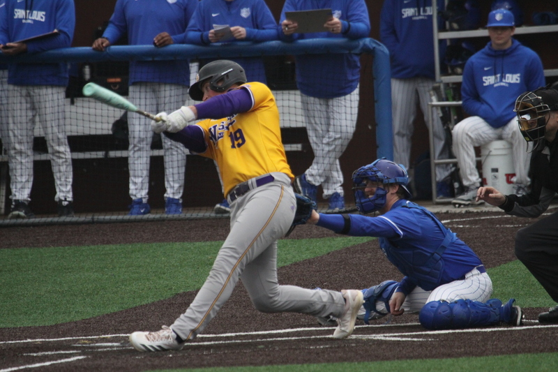 Saint Louis University Baseball vs Western Illinois University 2026 LXVI.jpg :: Saint Louis University Baseball vs Western Illinois University 2026 at Billikens Sports Center in St. Louis, Missouri, USA. Western Illinois University is an Ohio Valley Conference and Saint Louis University is an Atlantic 10 Conference in a two-conference dual. 03/03/2026