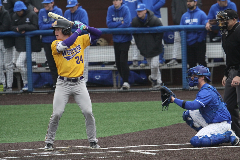 Saint Louis University Baseball vs Western Illinois University 2026 LXVII.jpg :: Saint Louis University Baseball vs Western Illinois University 2026 at Billikens Sports Center in St. Louis, Missouri, USA. Western Illinois University is an Ohio Valley Conference and Saint Louis University is an Atlantic 10 Conference in a two-conference dual. 03/03/2026
