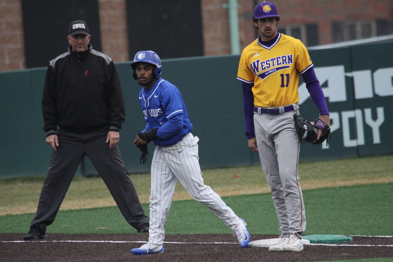 Saint Louis University Baseball vs Western Illinois University 2026 LXXXV.jpg :: Saint Louis University Baseball vs Western Illinois University 2026 at Billikens Sports Center in St. Louis, Missouri, USA. Western Illinois University is an Ohio Valley Conference and Saint Louis University is an Atlantic 10 Conference in a two-conference dual. 03/03/2026