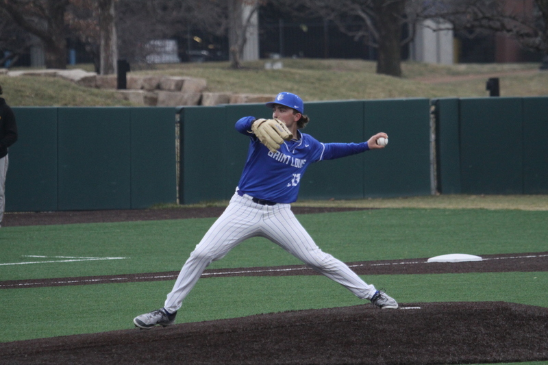 Saint Louis University Baseball vs Western Illinois University 2026 V.jpg :: Saint Louis University Baseball vs Western Illinois University at Billikens Sports Center in St. Louis, Missouri, USA. 03-03-2026 NCAA College Division I Baseball