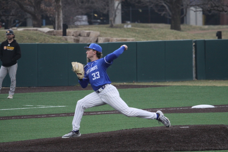 Saint Louis University Baseball vs Western Illinois University 2026 VI.jpg :: Saint Louis University Baseball vs Western Illinois University at Billikens Sports Center in St. Louis, Missouri, USA. 03-03-2026 NCAA College Division I Baseball