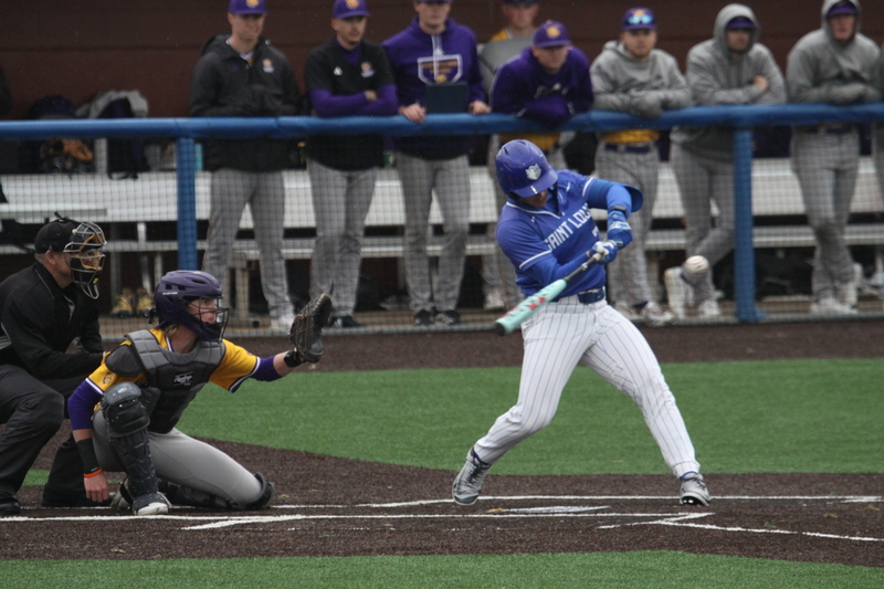 Saint Louis University Baseball vs Western Illinois University 2026 XXXII.jpg :: Saint Louis University Baseball vs Western Illinois University 2026 at Billikens Sports Center in St. Louis, Missouri, USA. Western Illinois University is an Ohio Valley Conference and Saint Louis University is an Atlantic 10 Conference in a two-conference dual. 03/03/2026