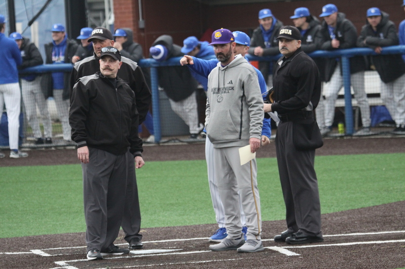 Saint Louis University Baseball vs Western Illinois University 2026.jpg :: Saint Louis University Baseball vs Western Illinois University at Billikens Sports Center in St. Louis, Missouri, USA. 03-03-2026 NCAA College Division I Baseball