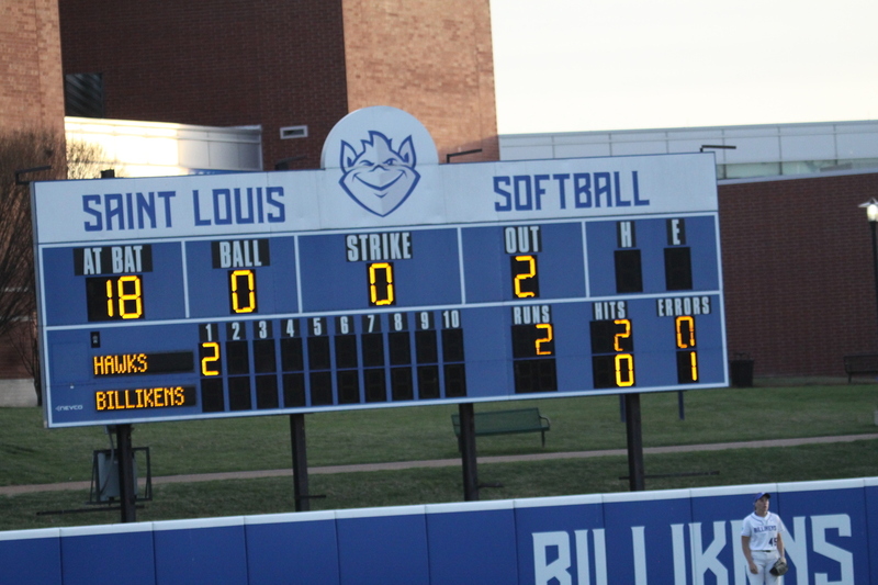 Saint Louis University Softball vs Saint Josephs University 2026 LII.jpg :: Saint Louis University Softball vs Saint Joseph's University 2026 at Billikens Sports Center in St. Louis, Missouri, USA. NCAA Softball, College Softball, A10 Conference Softball 13 to 1 loss for the Billikens