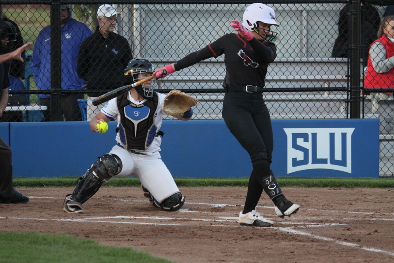 Saint Louis University Softball vs Saint Josephs University 2026 XXXIV.jpg :: Saint Louis University Softball vs Saint Joseph's University 2026 at Billikens Sports Center in St. Louis, Missouri, USA. NCAA Softball, College Softball, A10 Conference Softball 13 to 1 loss for the Billikens