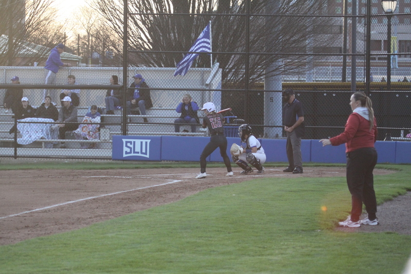 Saint Louis University Softball vs Saint Josephs University 2026 XXXXVI.jpg :: Saint Louis University Softball vs Saint Joseph's University 2026 at Billikens Sports Center in St. Louis, Missouri, USA. NCAA Softball, College Softball, A10 Conference Softball 13 to 1 loss for the Billikens